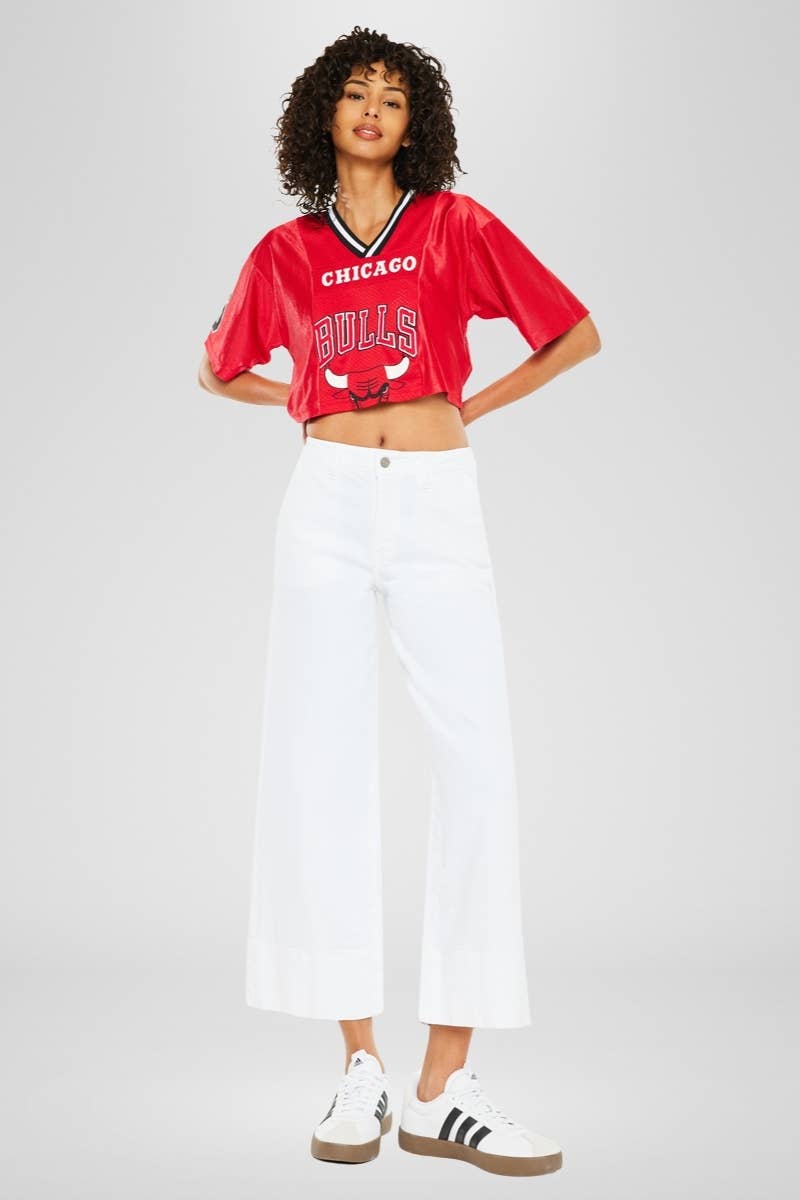 HIGH RISE CROPPED WIDE LEG JEANS- Kancan