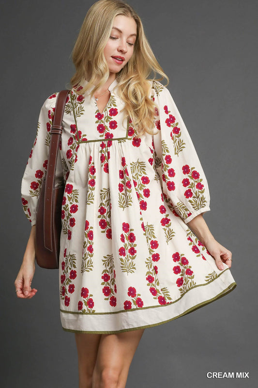 Floral Babydoll Dress