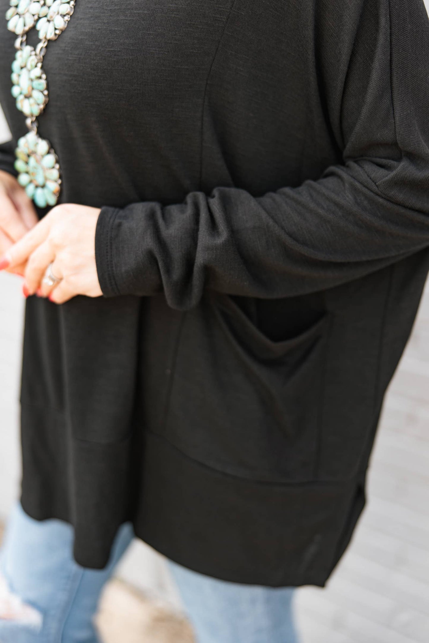 Throw On Cotton Long Sleeve Top