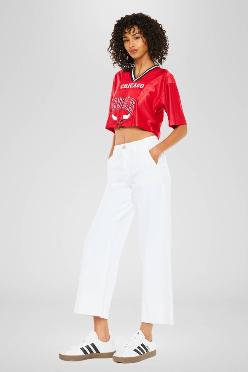 HIGH RISE CROPPED WIDE LEG JEANS- Kancan