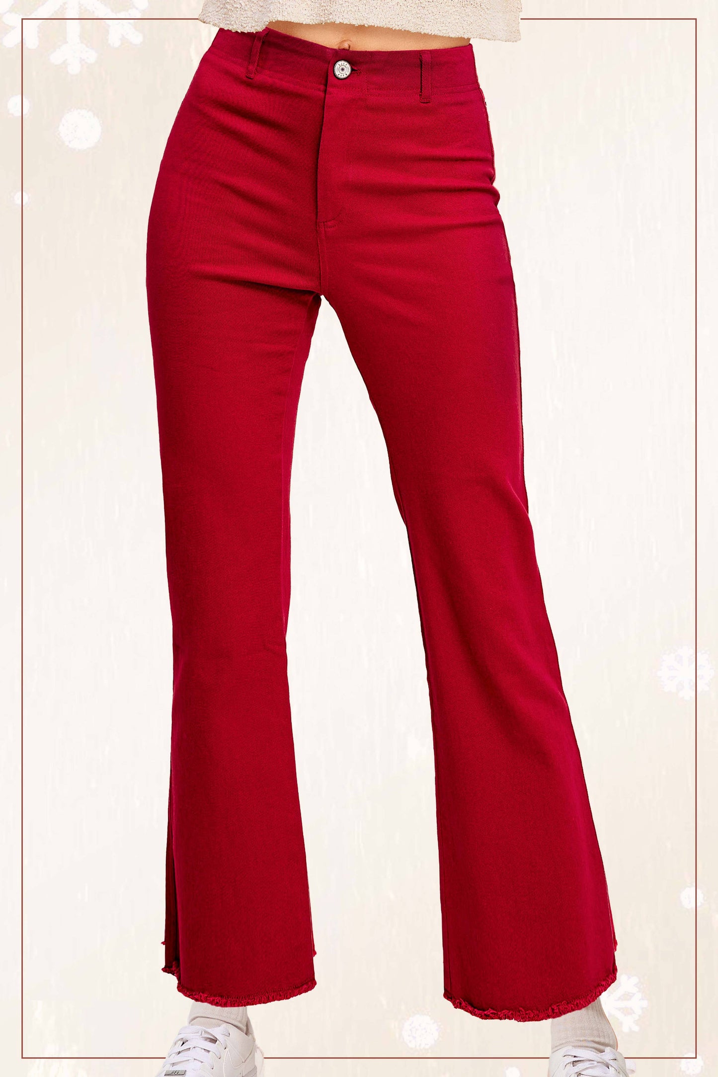 Soft Washed Stretchy High Waisted Flare Pants