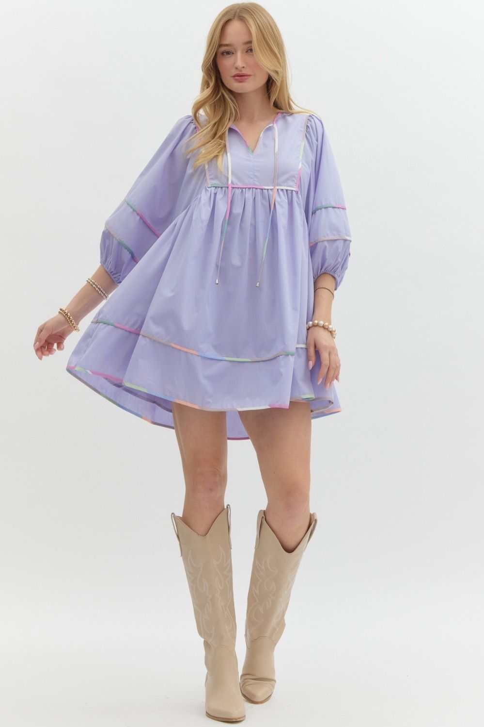 Lavendar Fields Mini Dress
