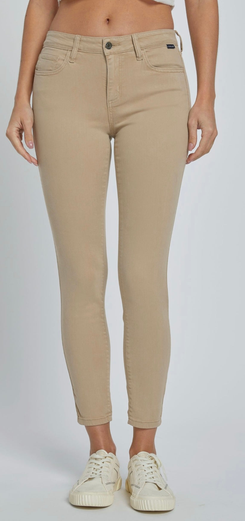 Cello Mid Rise Crop Skinny Pants