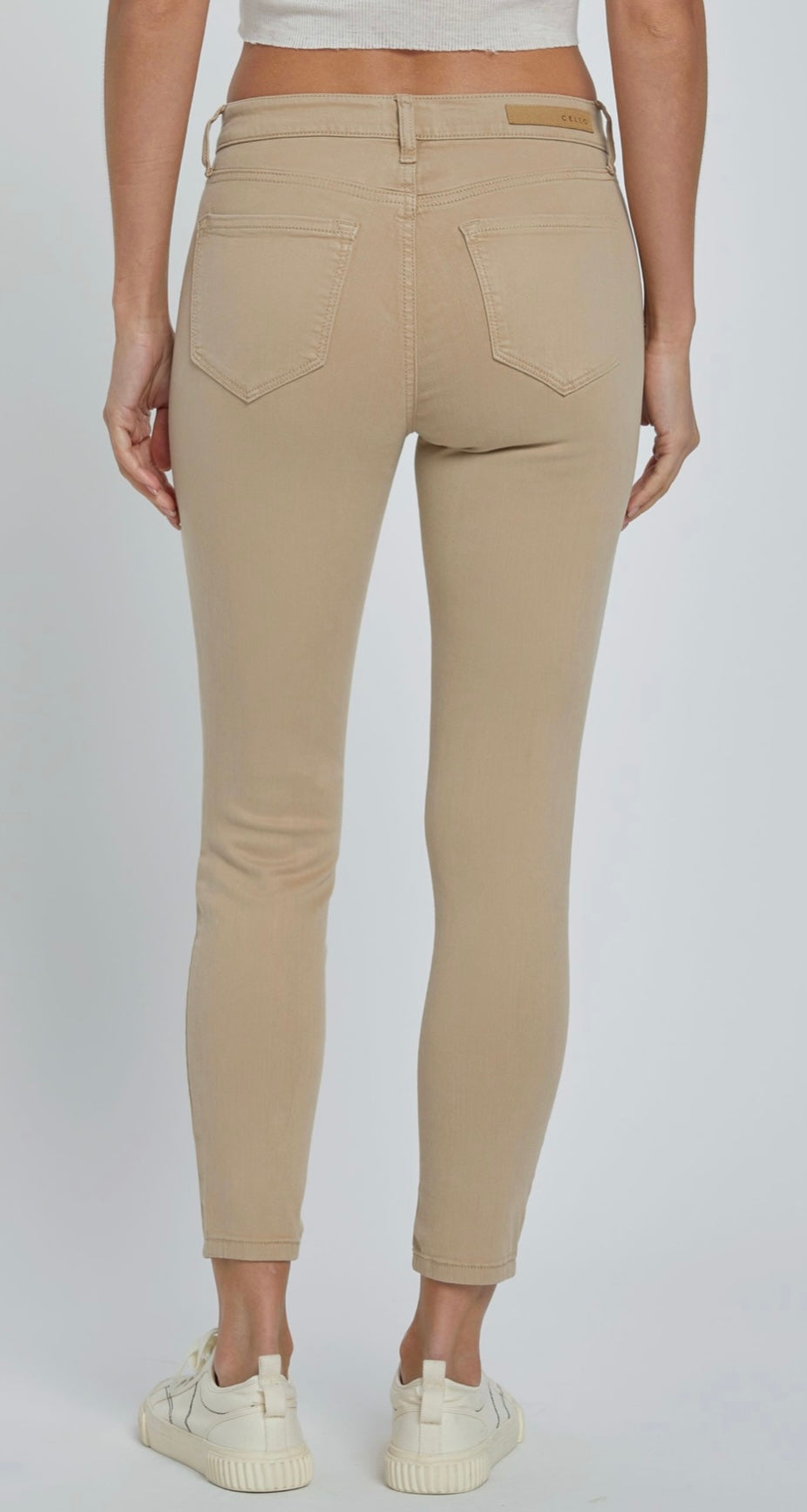 Cello Mid Rise Crop Skinny Pants