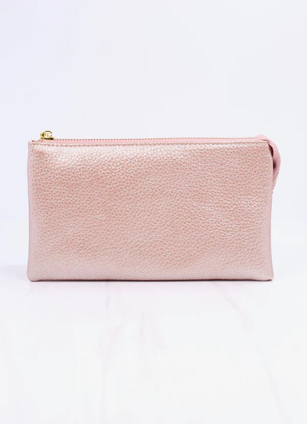 Liz Crossbody Bag METALLIC BLUSH