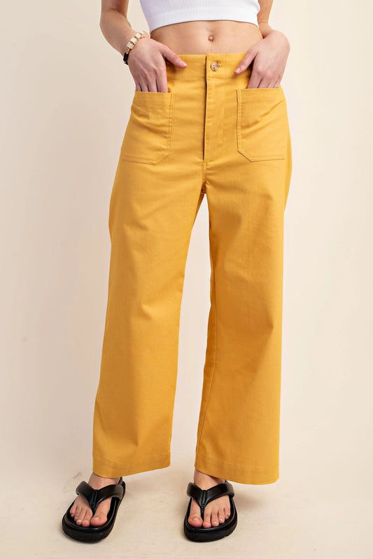 Field of Sunflowers cropped pants