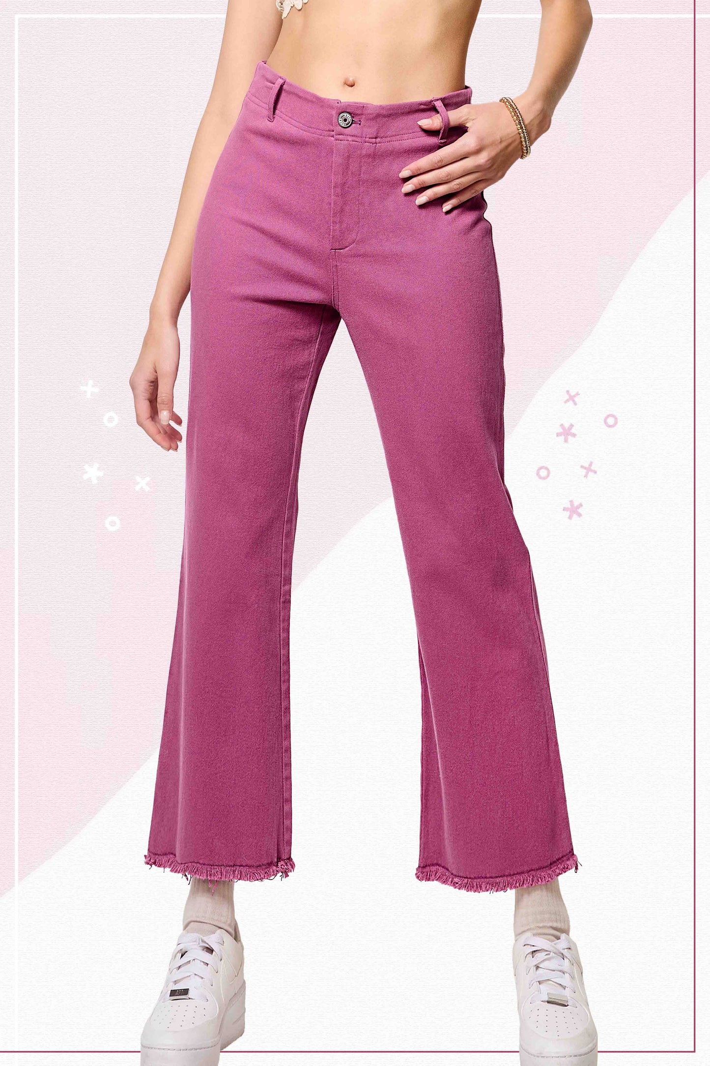 Soft Washed Stretchy High Waisted Flare Pants