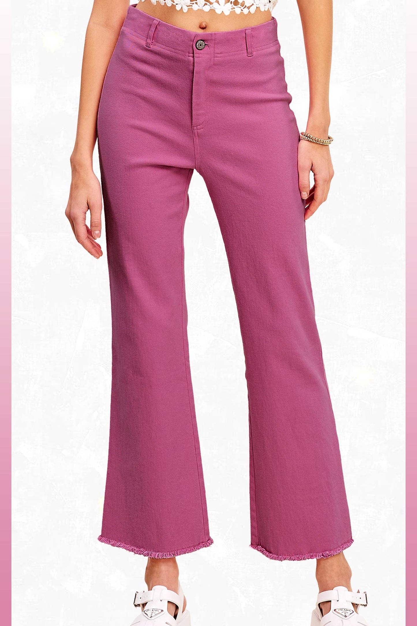 Soft Washed Stretchy High Waisted Flare Pants