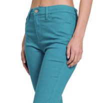 ZENANA HIGH-RISE SKINNY COLOR DENIM PANTS