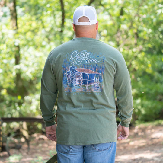 Cabin Fever - Long Sleeve - Old South mens Tshirt