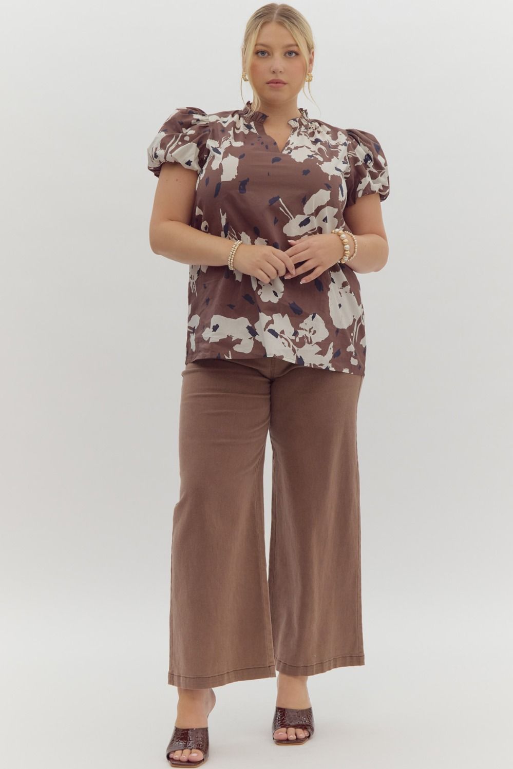 Chestnut Short Sleeve Top
