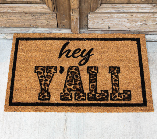 Hey Y'all Coir Doormat