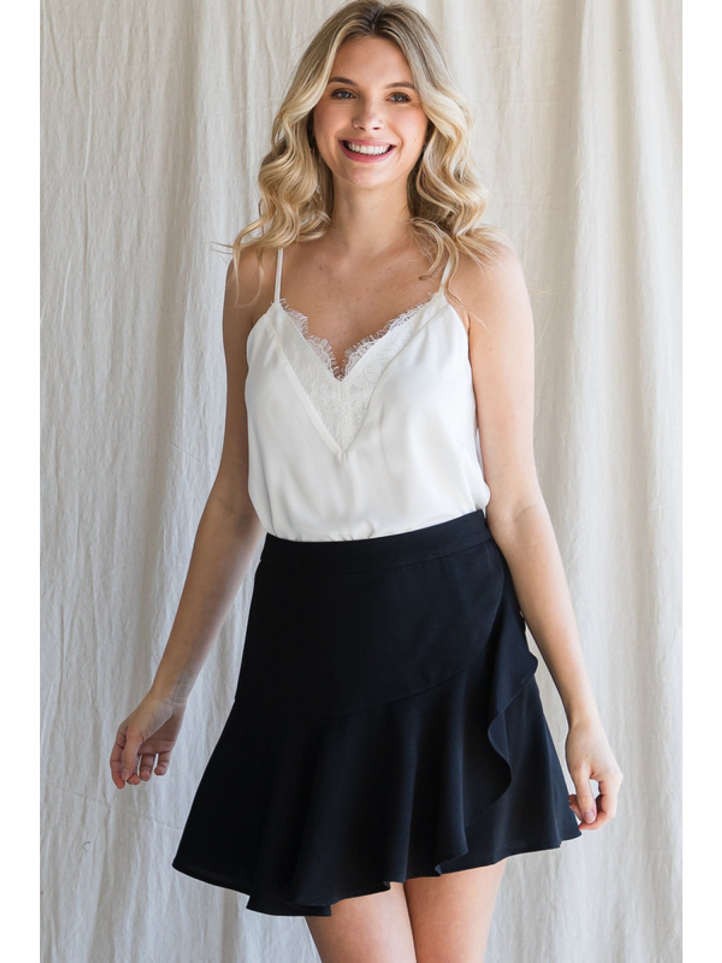 Solid wrap circle skirt-Jodifl