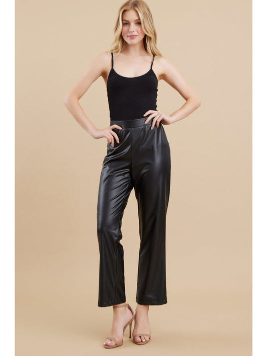 Jodifl Faux Leather Flare Pants