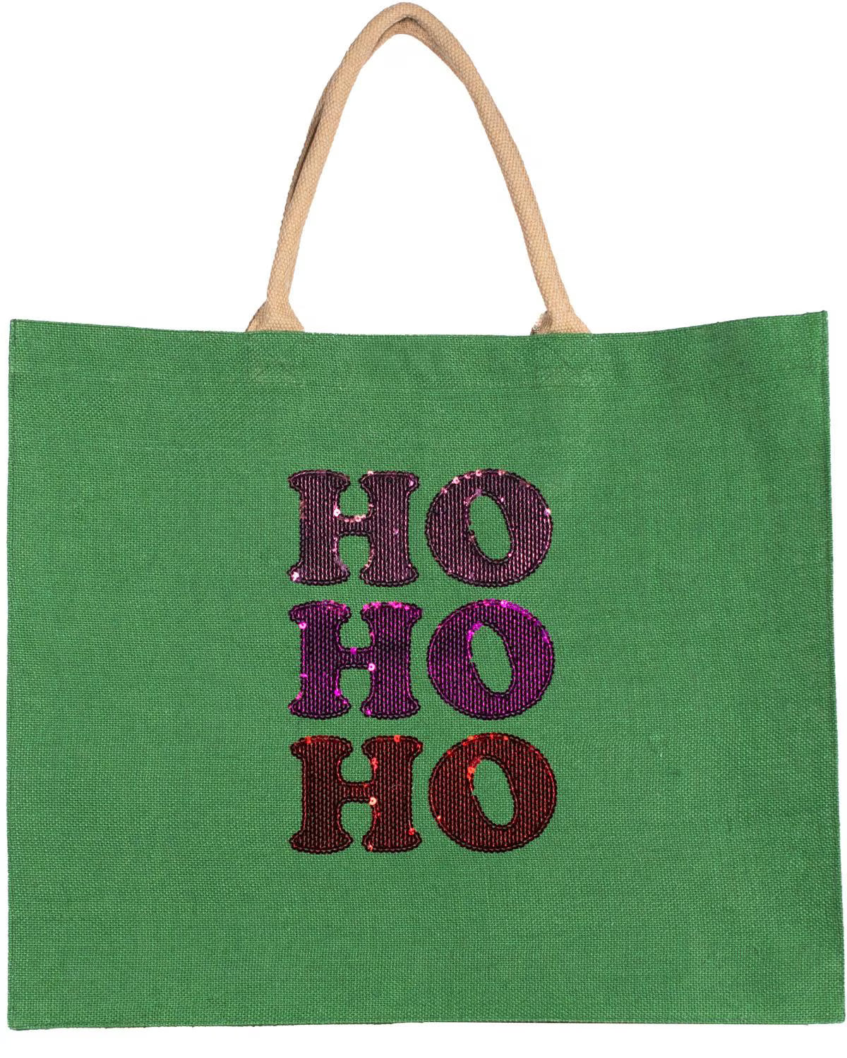 HoHoHo Sequin Carryall Tote