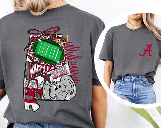 Alabama Collegiate State Design Tee