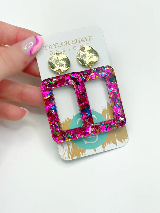 Taylor Shaye Unicorn Acrylic Rectangle Drops