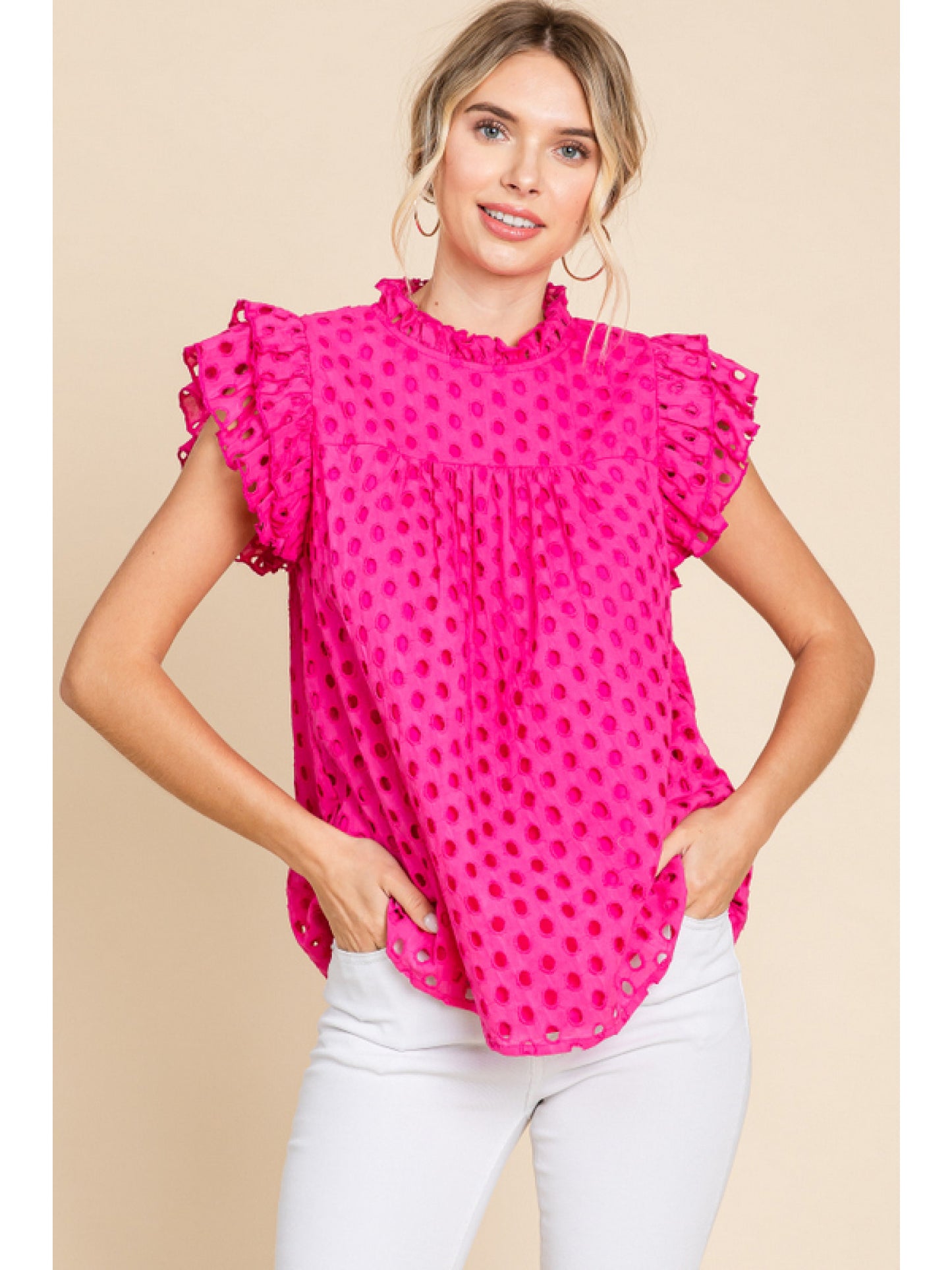 Eyelet You Know A Secret Top