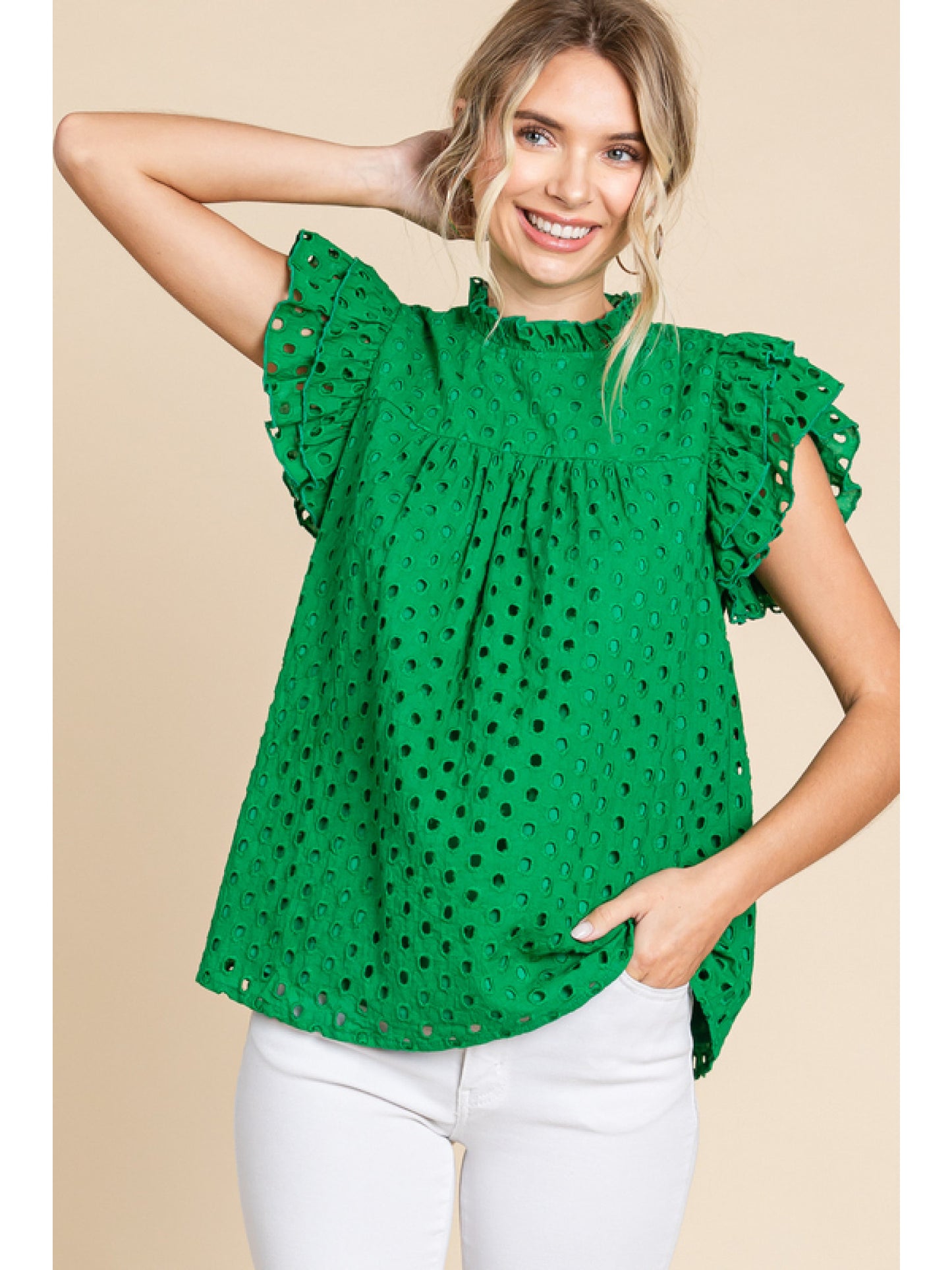 Eyelet You Know A Secret Top