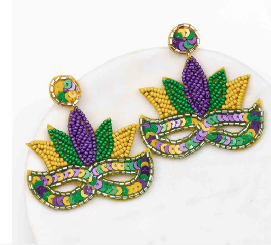 Masqerade Beaded Earrings