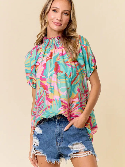 Whimsical Willow Short Sleeve Top-Faire