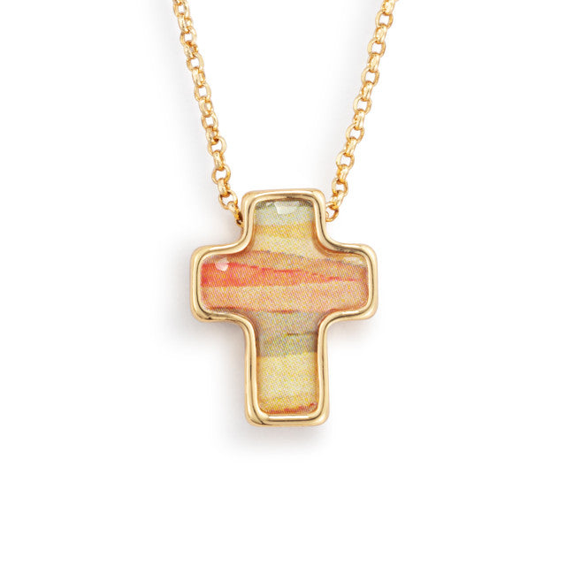 Artful Cross Necklace - Hope and Love