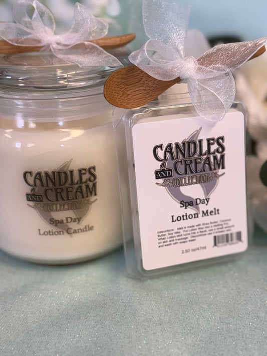 Spa Day -  Lotion Candles and Lotion Melts