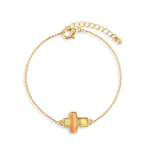 Artful Cross Bracelet - Hope and Love