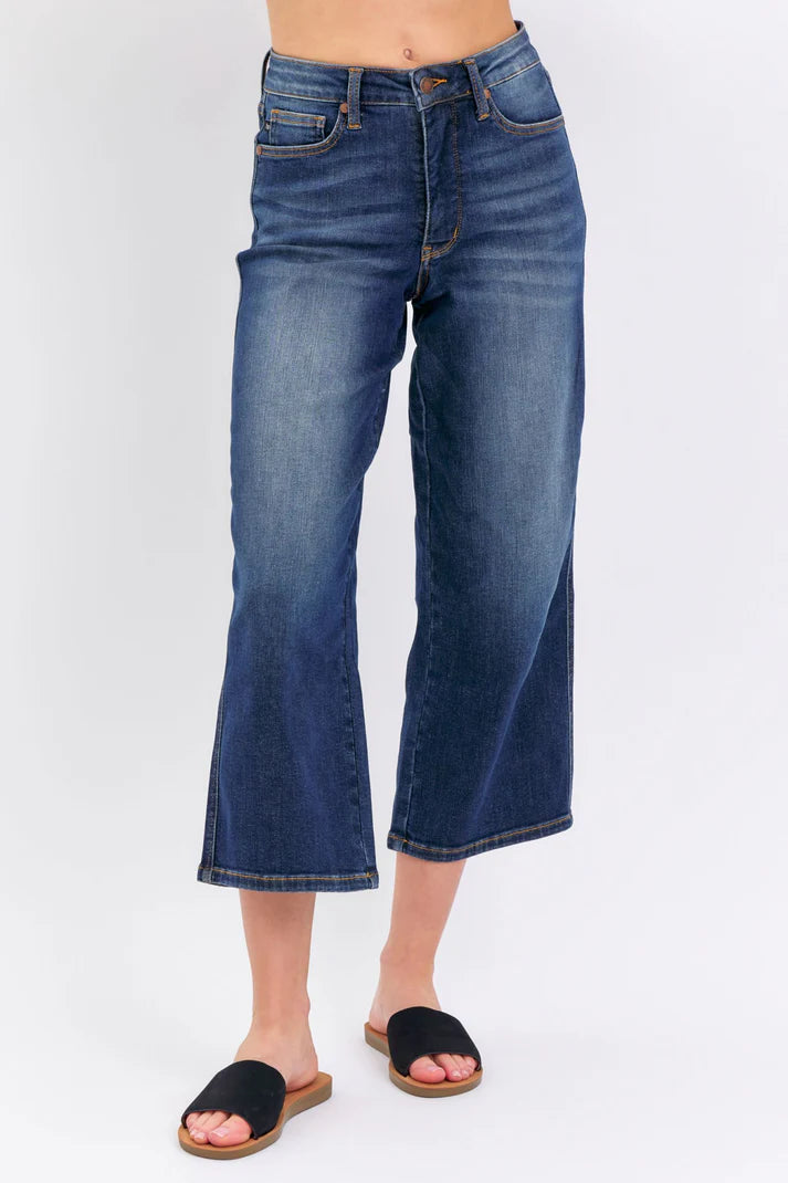 MR Tummy Control Wide Leg Judy Blue Jeans