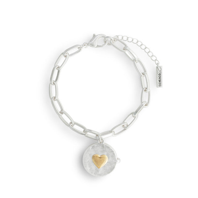 Love you Locket Bracelet - Gold and Silver