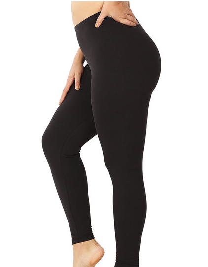 Plus premium microfiber full length leggings