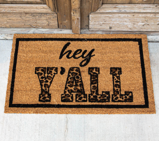 Hey Y'all Coir Doormat