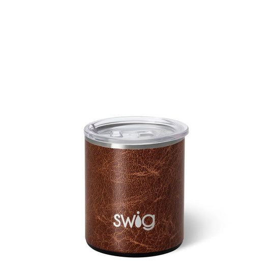 LEATHER Lowball Tumbler 12oz