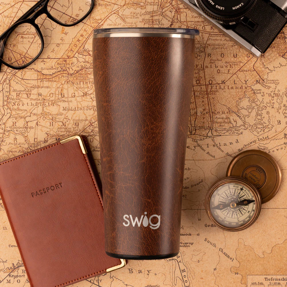 LEATHER Tumbler 32oz